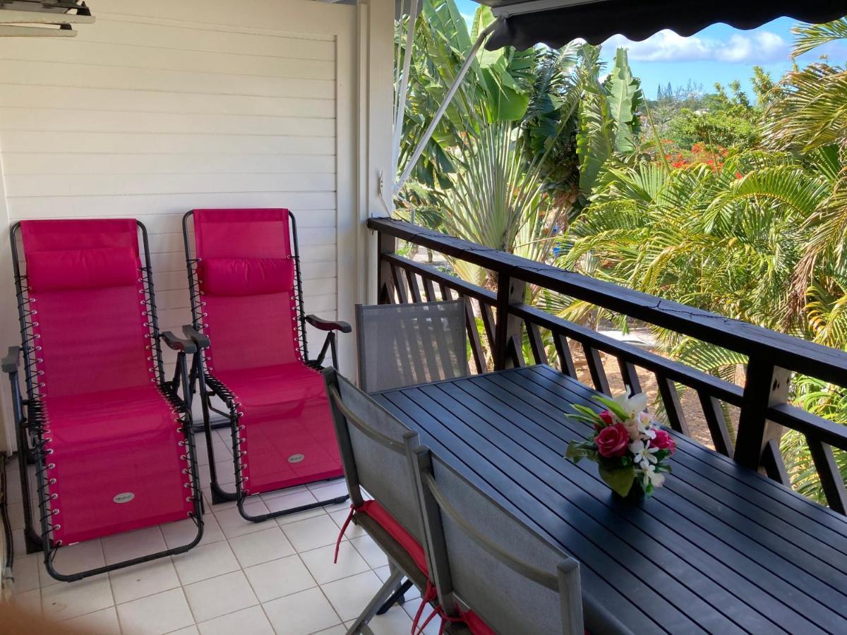 Appartement Arc En Ciel 3 Pieces Avec Acces Piscine Et Plage Saint-Francois  Luaran gambar